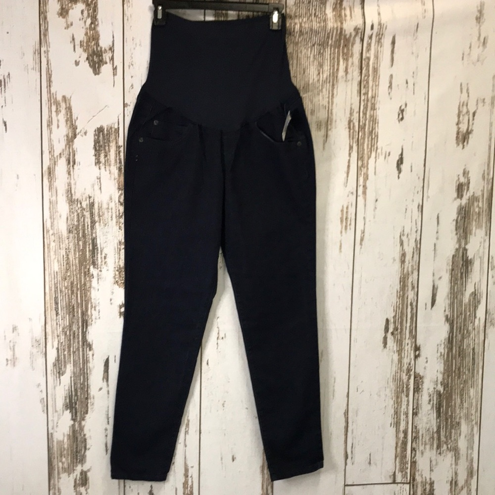 a:glow  Dark Wash Skinny Maternity Jeans